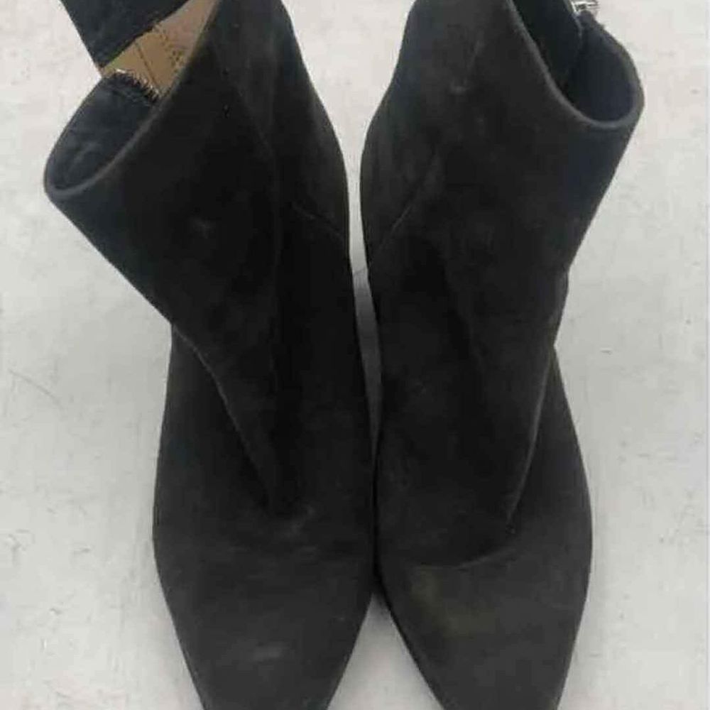 Michael Kors MK Designer Dawson Black Suede Zip Up Ankle Booties Size 5.5 - Picture 5 of 8
